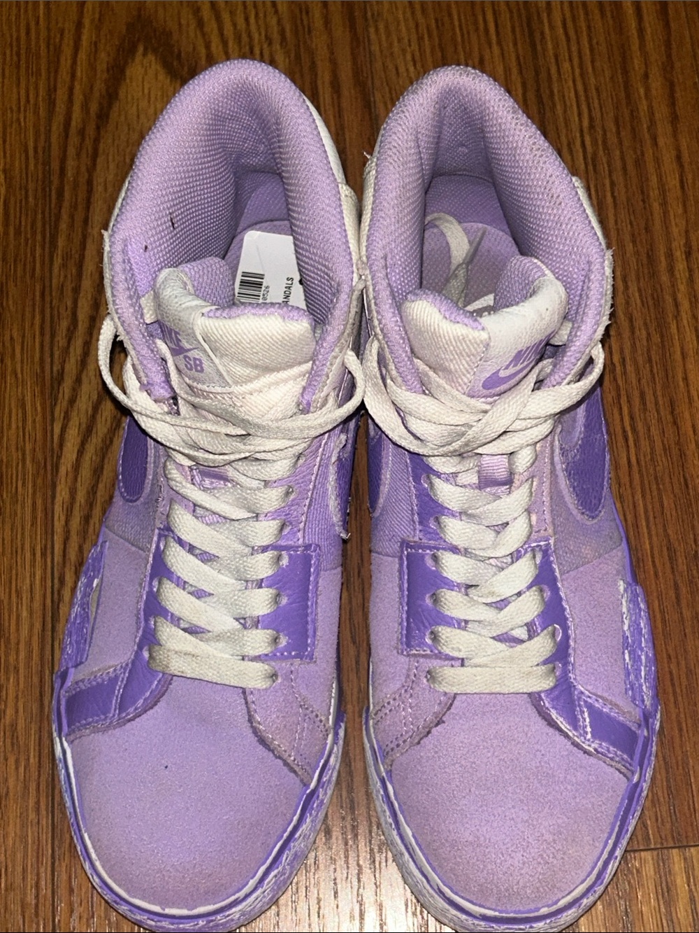 Nike SB Zoom Blazer Mid PRM Premium Youth Size 4 “Lilac Purple” (DR9087-555) - Picture 7 of 9